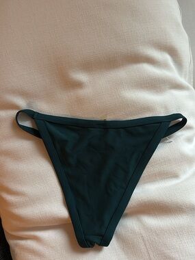 Minimal Dark Green Bikini Bottom